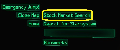 Map - Stock Market Search menu button